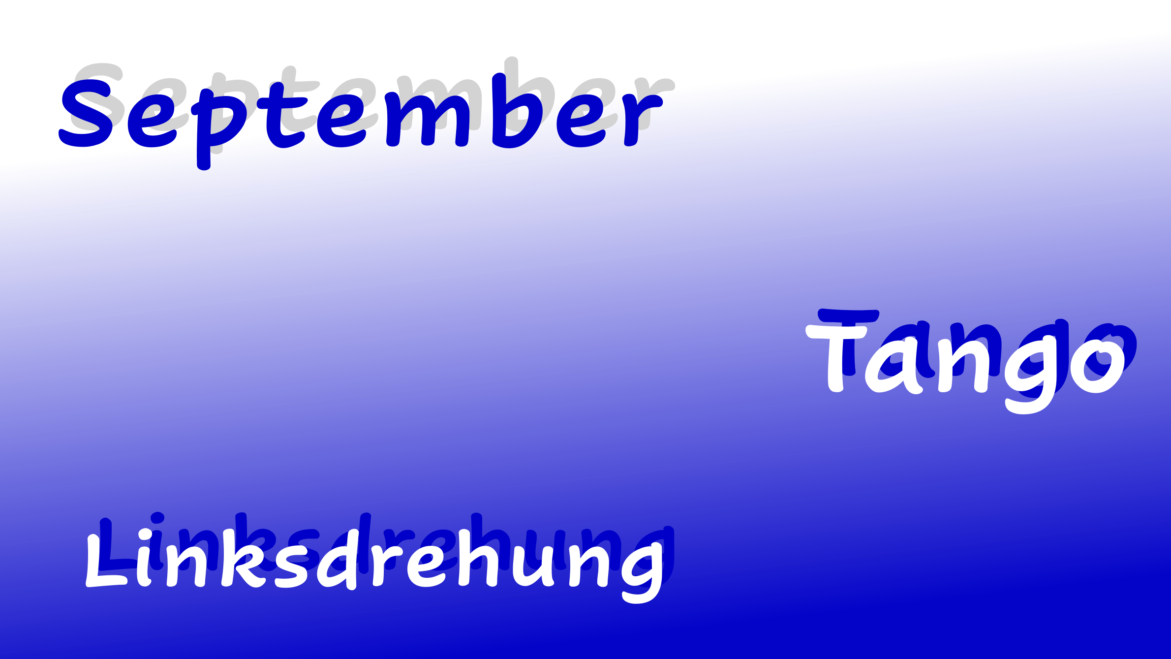 Monatsthema G09 - September - Tango